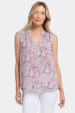 NYDJ Sleeveless Gemma Blouse - Calanda