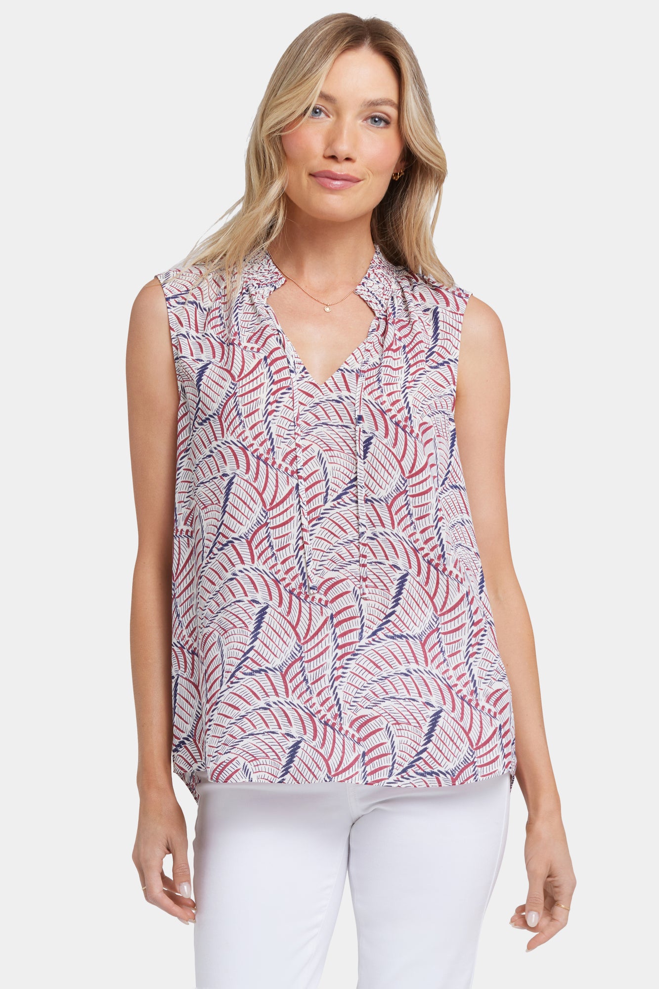 NYDJ Sleeveless Gemma Blouse - Calanda
