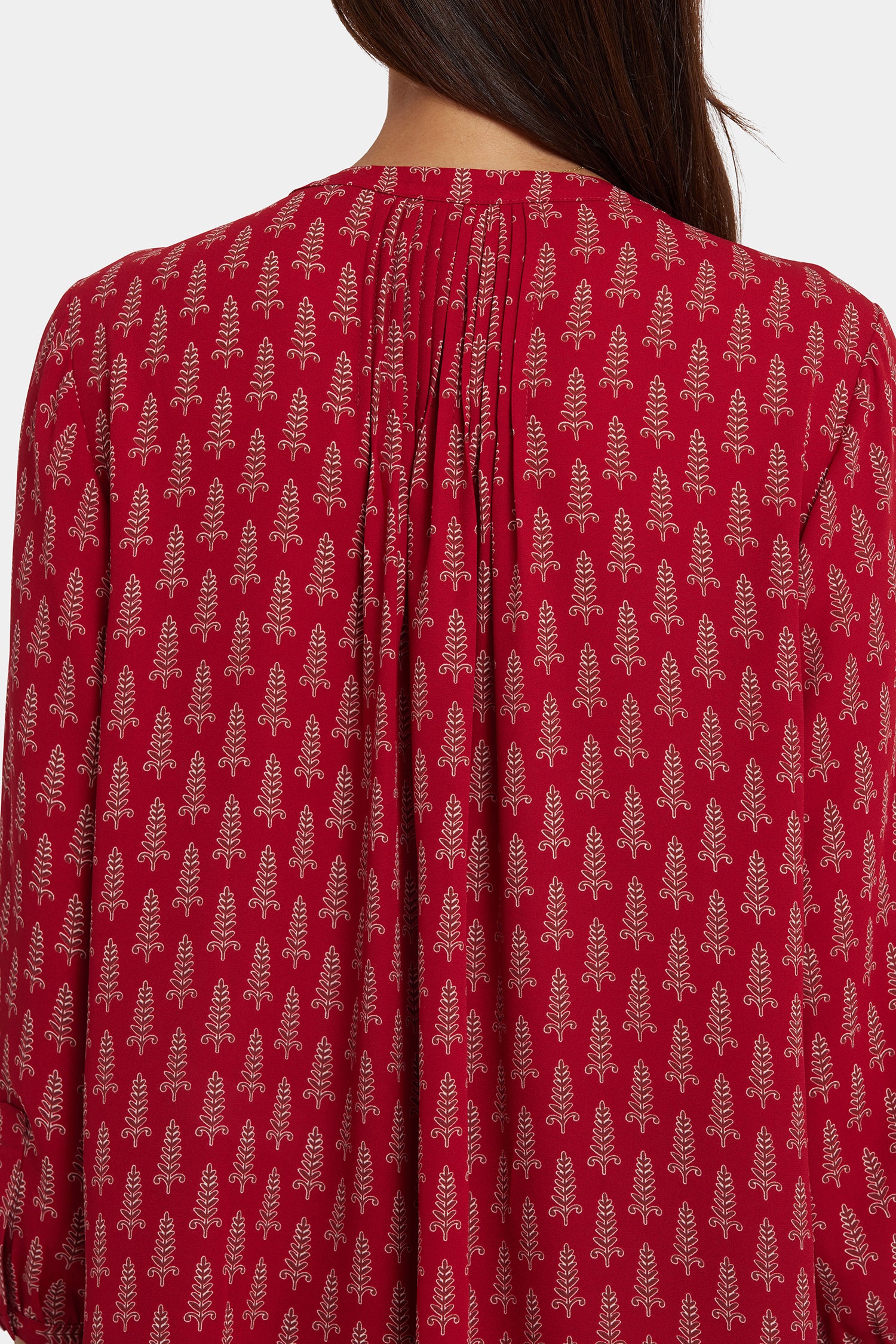 Pintuck Blouse - Jacqueline Red | NYDJ