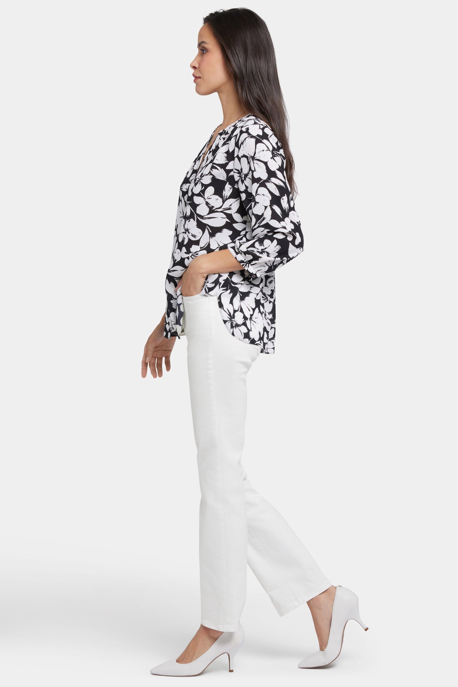 Pintuck Blouse - Gran Via Multi | NYDJ