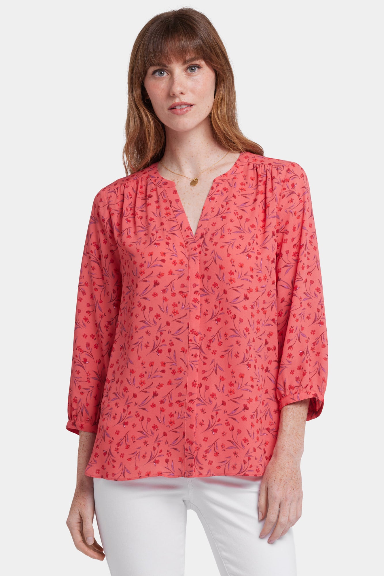 NYDJ Pintuck Blouse - Fernanda Flores