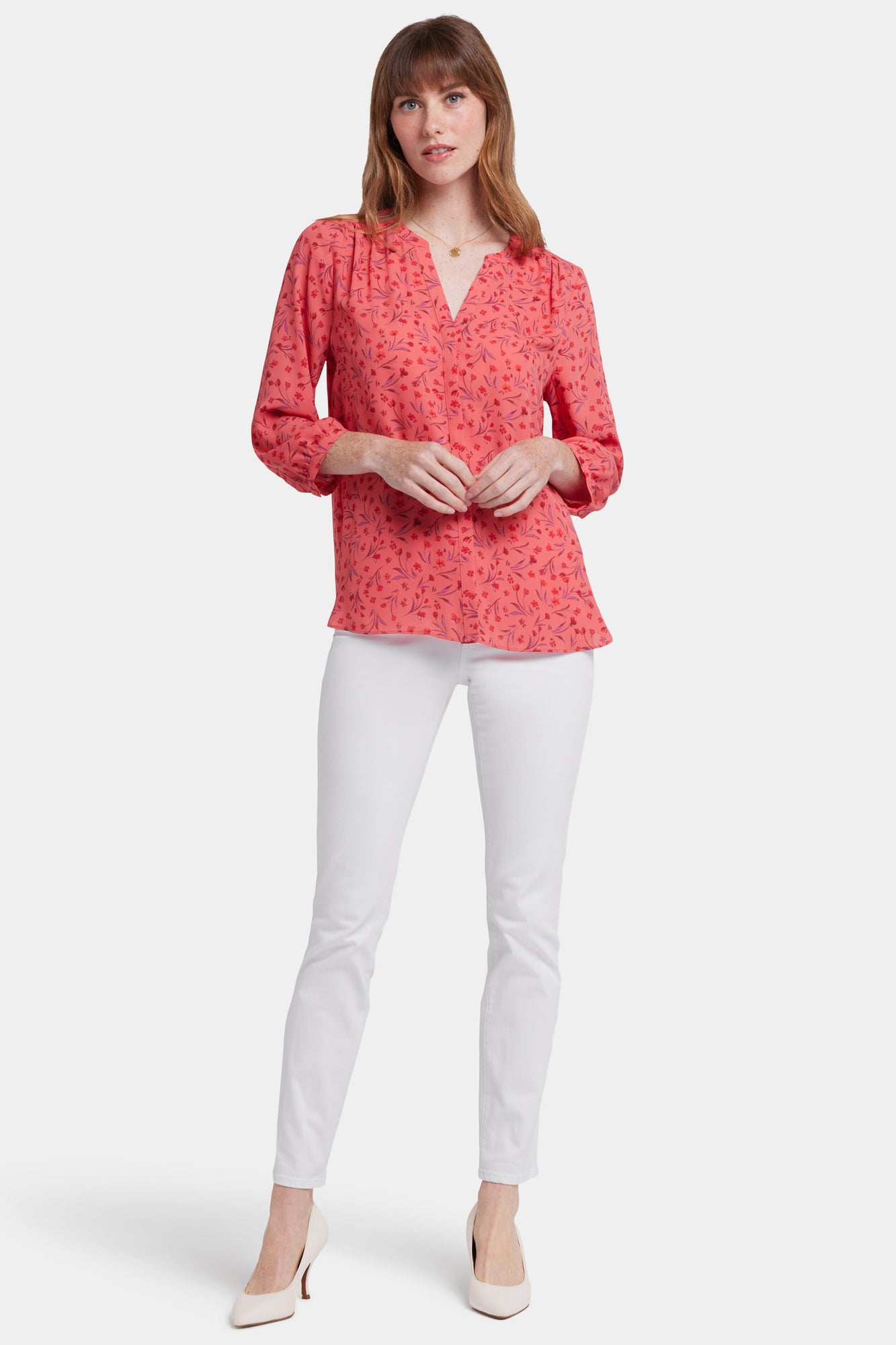 NYDJ Pintuck Blouse - Fernanda Flores