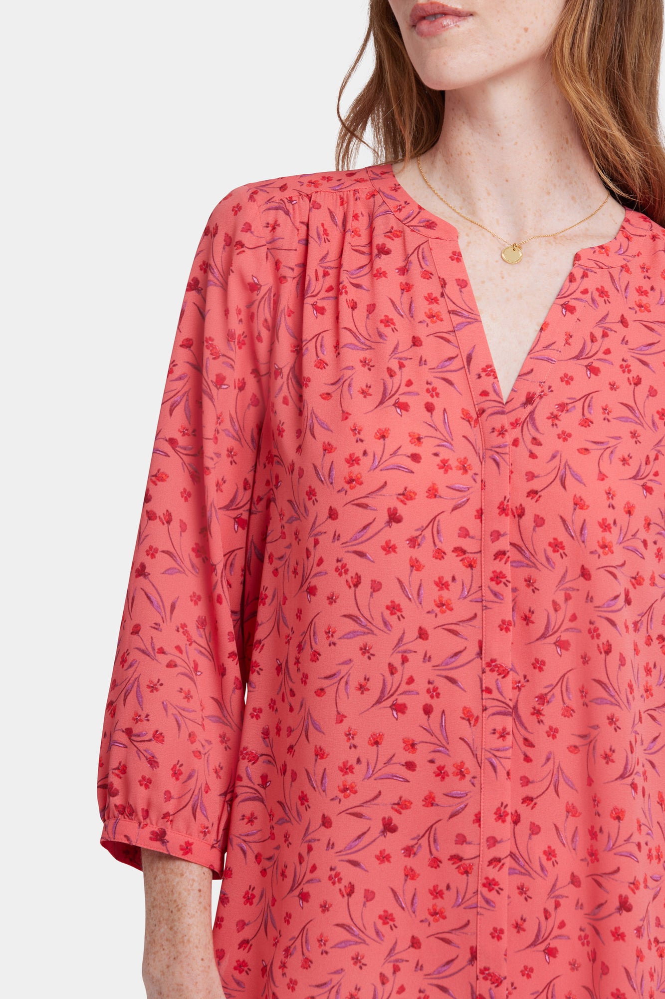 NYDJ Pintuck Blouse - Fernanda Flores
