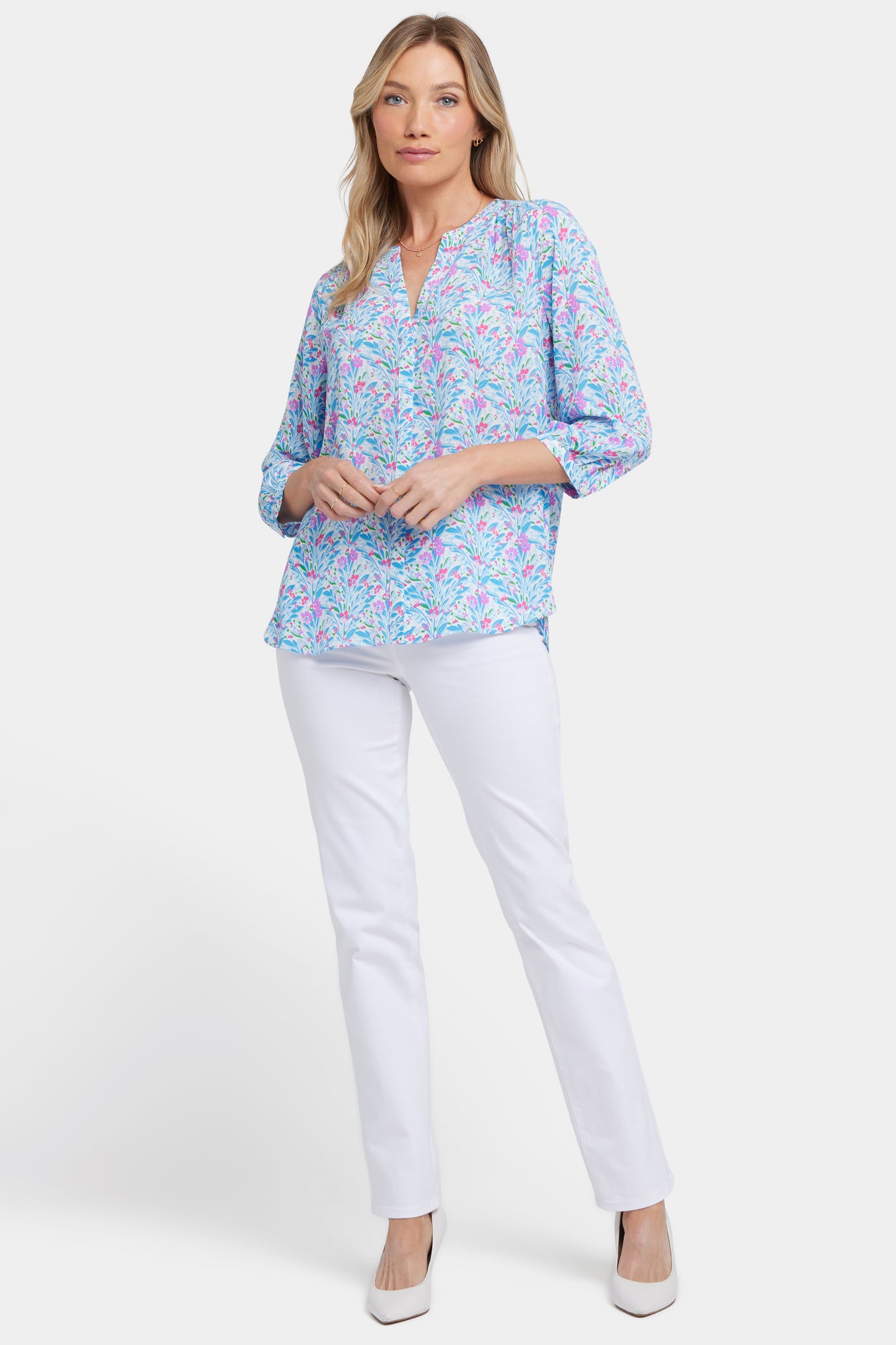 NYDJ Pintuck Blouse - Serafia