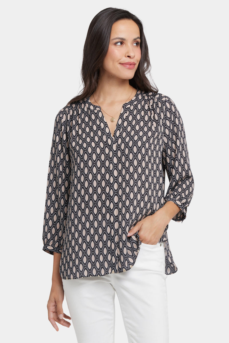 NYDJ Pintuck Blouse - Roca Lissa