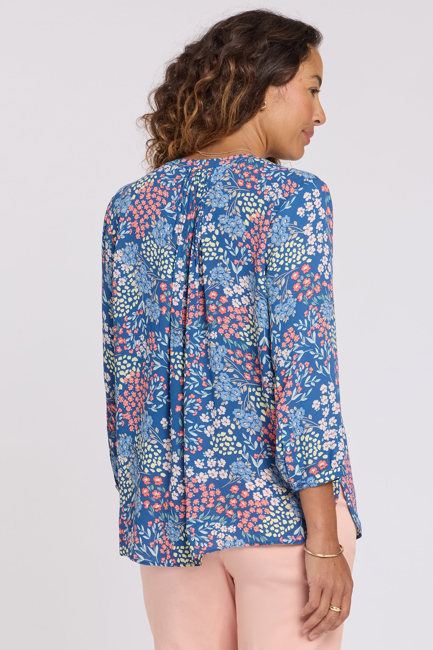 Pintuck Blouse - Walking on Sunshine Pink | NYDJ