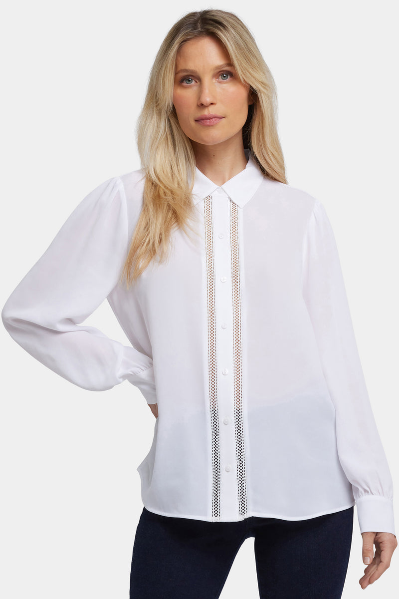 NYDJ Tiffany Blouse - Optic White
