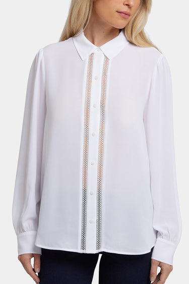 NYDJ Tiffany Blouse - Optic White