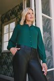 NYDJ Janie Blouse - Pine Forest
