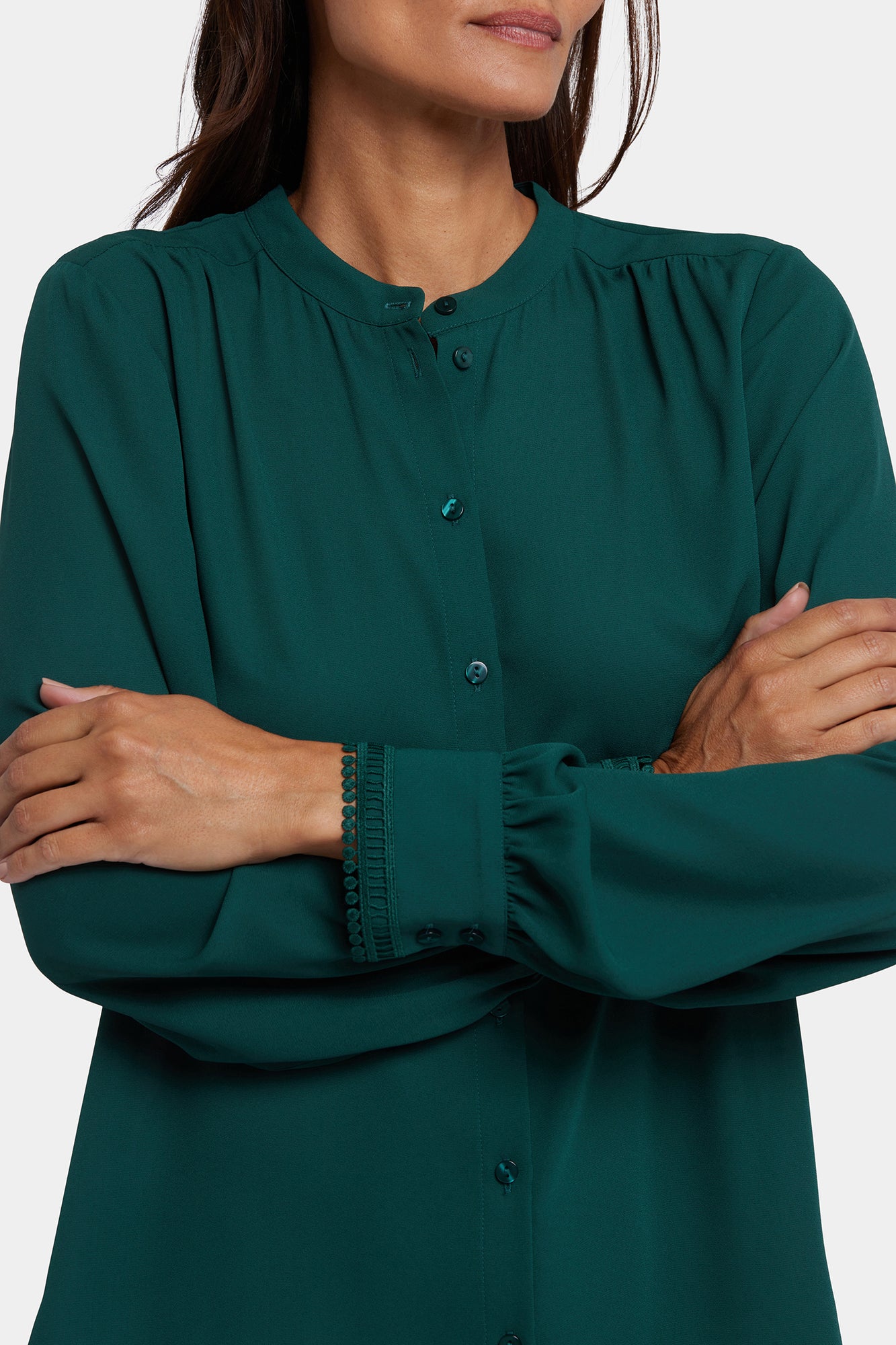 NYDJ Janie Blouse - Pine Forest