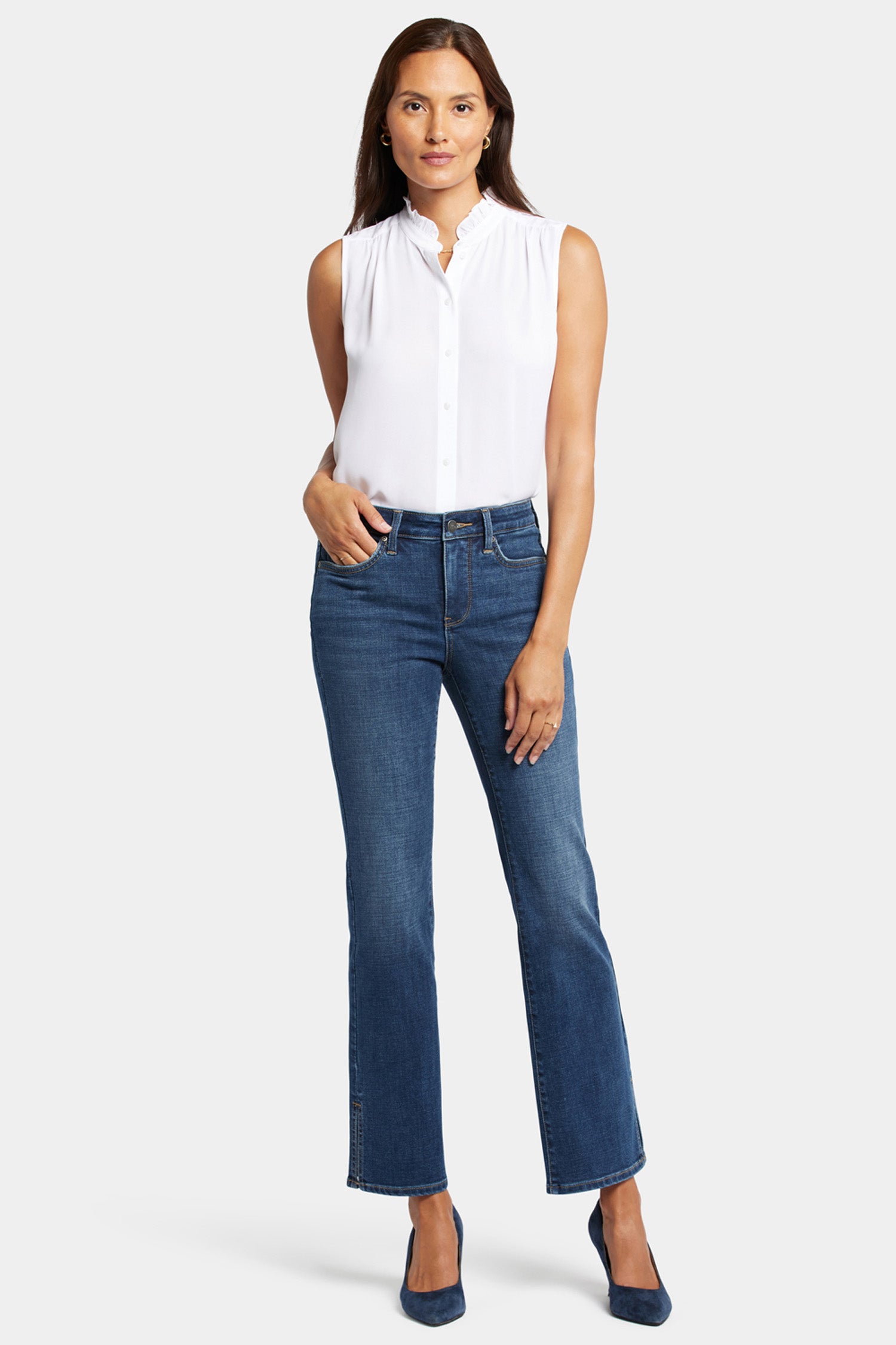 Barbara Bootcut Jeans With Side Slits - Olympus | NYDJ