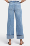 NYDJ Teresa Wide Leg Jeans With High Rise, 28" Inseam And 4" Cuffs - Madison River