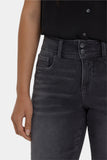 NYDJ Bailey Relaxed Straight Crop Jeans With High Rise And Roll Cuffs - Castile Dream