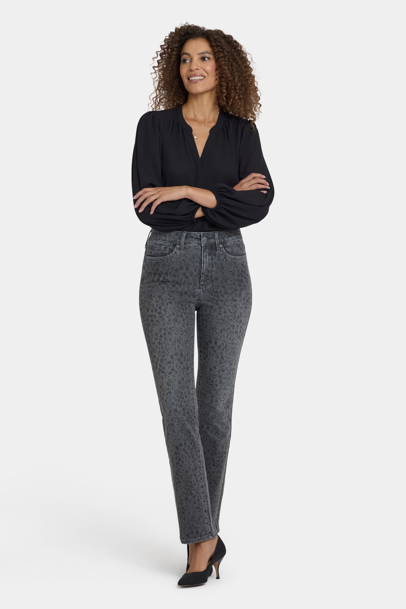 NYDJ Marilyn Straight Jeans With High Rise And 31