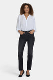NYDJ Marilyn Straight Jeans With High Rise And 31" Inseam - Paris Lights