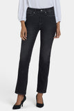 NYDJ Marilyn Straight Jeans With High Rise And 31" Inseam - Paris Lights