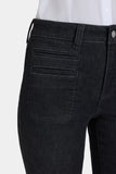 NYDJ Marilyn Straight Jeans With High Rise, Utility Welt Pockets And 31" Inseam - French Nightfall