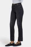 NYDJ Sheri Slim Jeans With Waistband Buckle Detail - Paris Lights