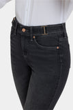 NYDJ Sheri Slim Jeans With Waistband Buckle Detail - Paris Lights