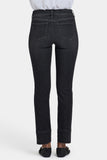 NYDJ Sheri Slim Jeans With Waistband Buckle Detail - Paris Lights