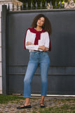 NYDJ Marilyn Straight Ankle Jeans With High Rise - Avenue Blue