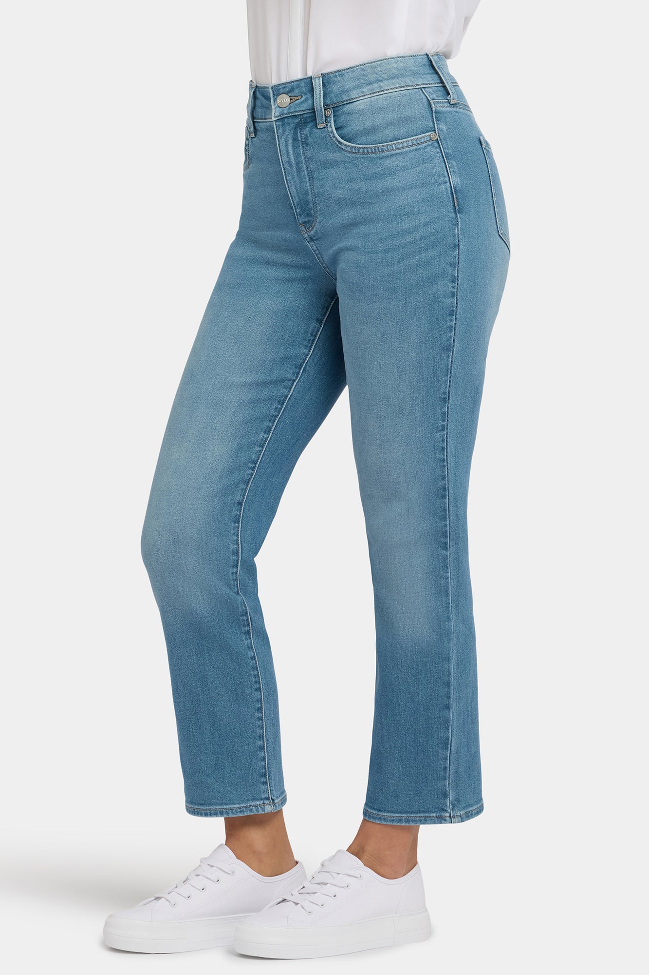 NYDJ Marilyn Straight Ankle Jeans With High Rise - Avenue Blue