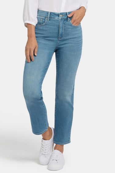 NYDJ Marilyn Straight Ankle Jeans With High Rise - Avenue Blue