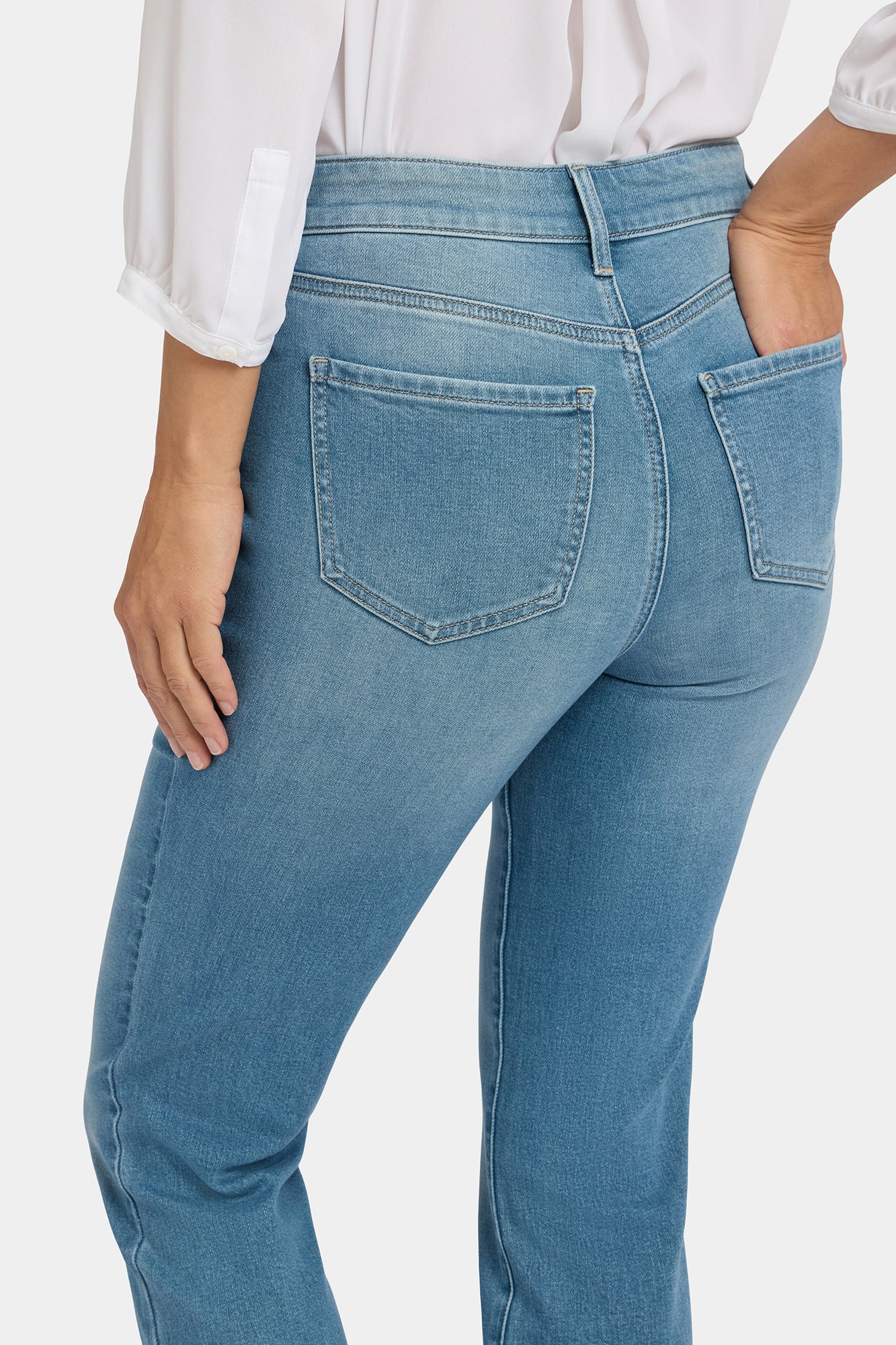 NYDJ Marilyn Straight Ankle Jeans With High Rise - Avenue Blue