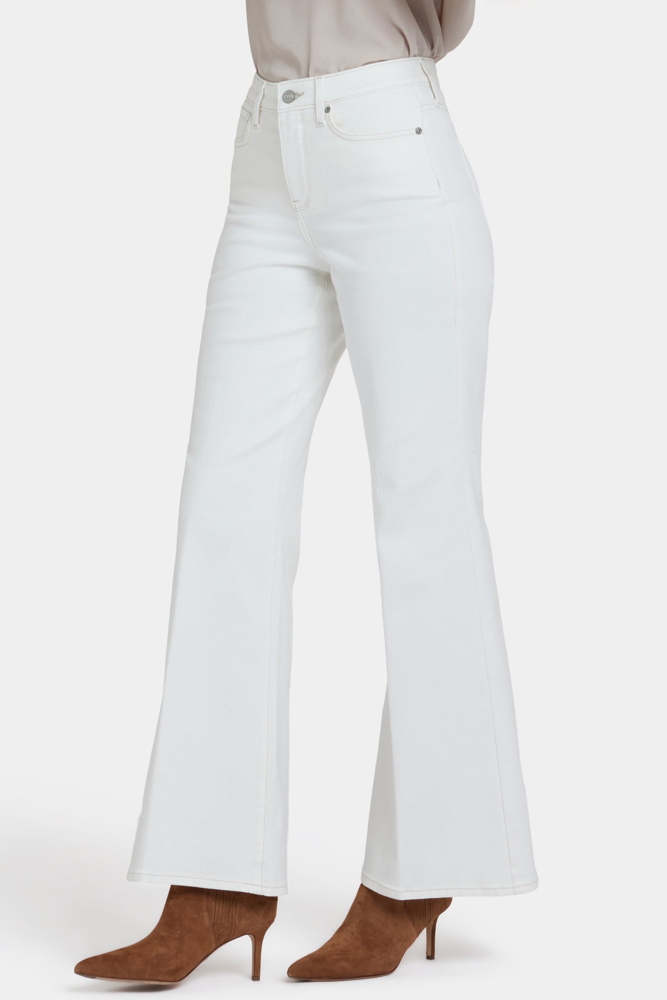 NYDJ Mia Palazzo Jean With High Rise - Winter White
