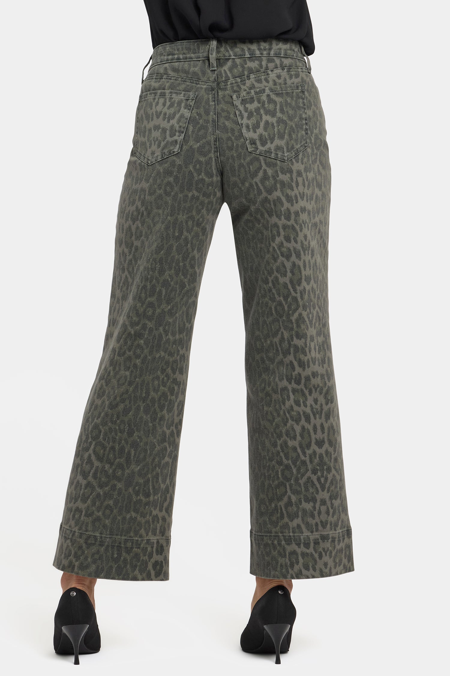 Teresa Wide Leg Ankle Jeans With 3 display picture 1