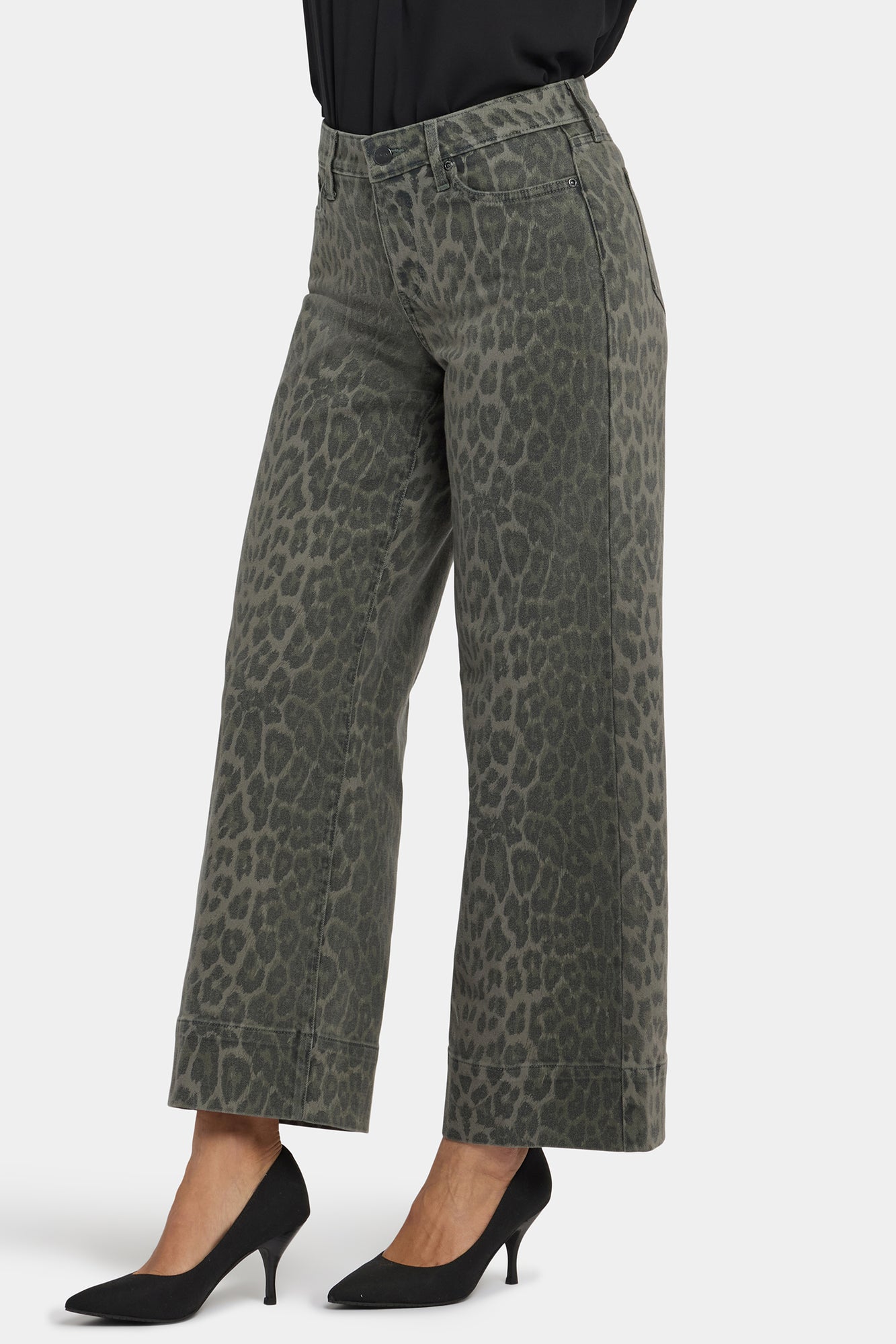 NYDJ Teresa Wide Leg Ankle Jeans With 3