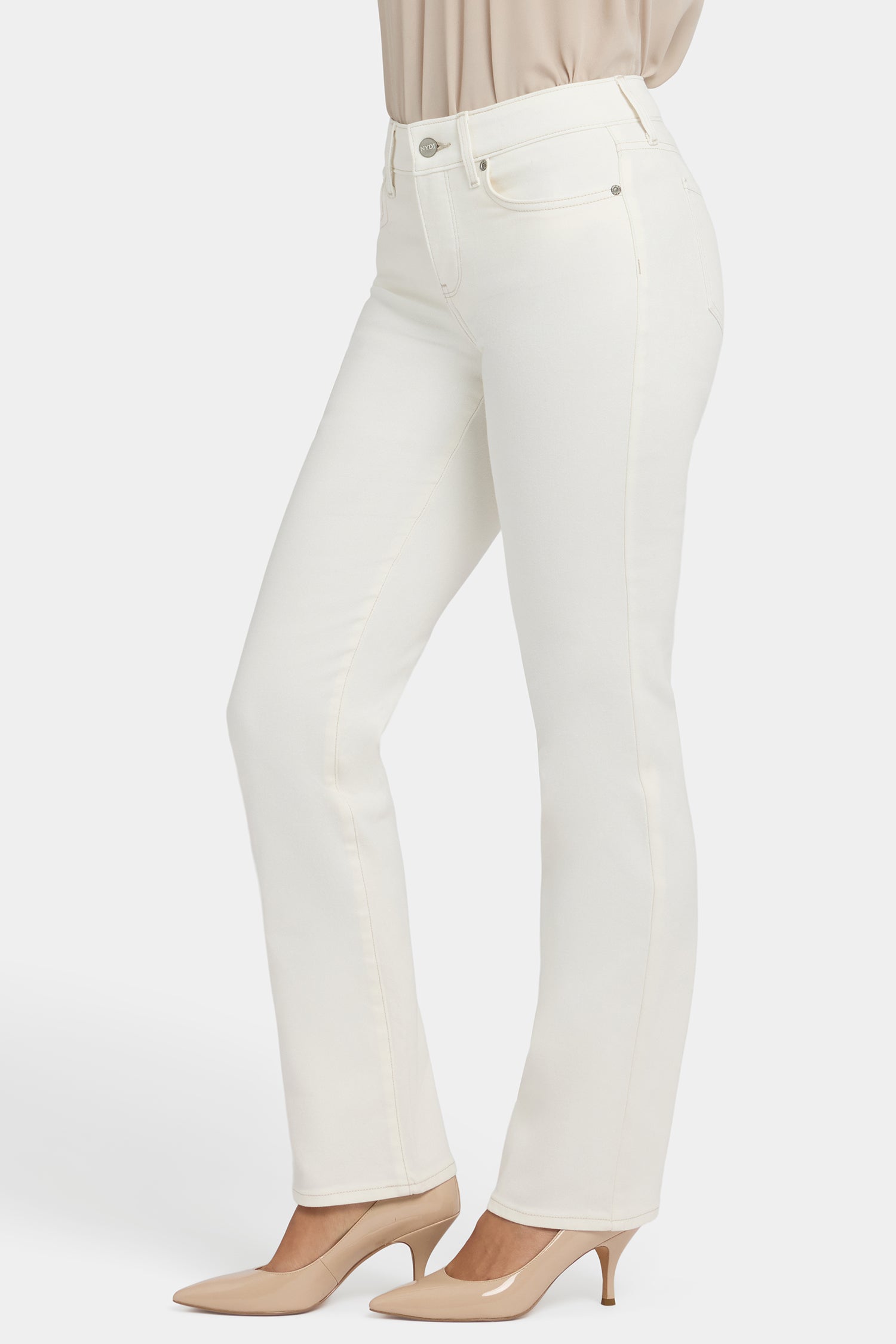 Marilyn Straight Jeans - Winter White White | NYDJ