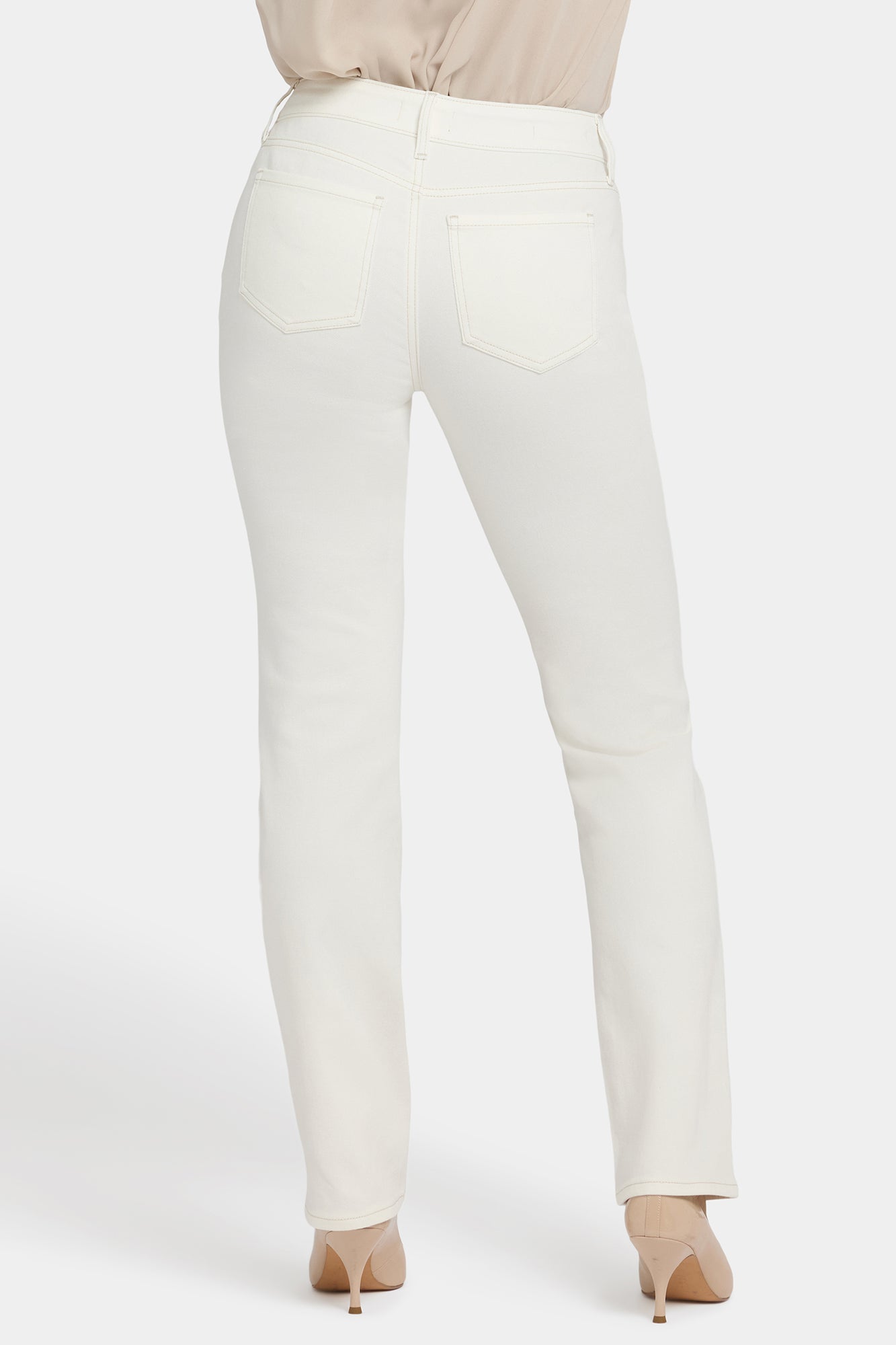 NYDJ Marilyn Straight Jeans - Winter White