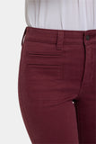 NYDJ Marilyn Straight Jeans With High Rise, Utility Welt Pockets And 31" Inseam - Sienna Red