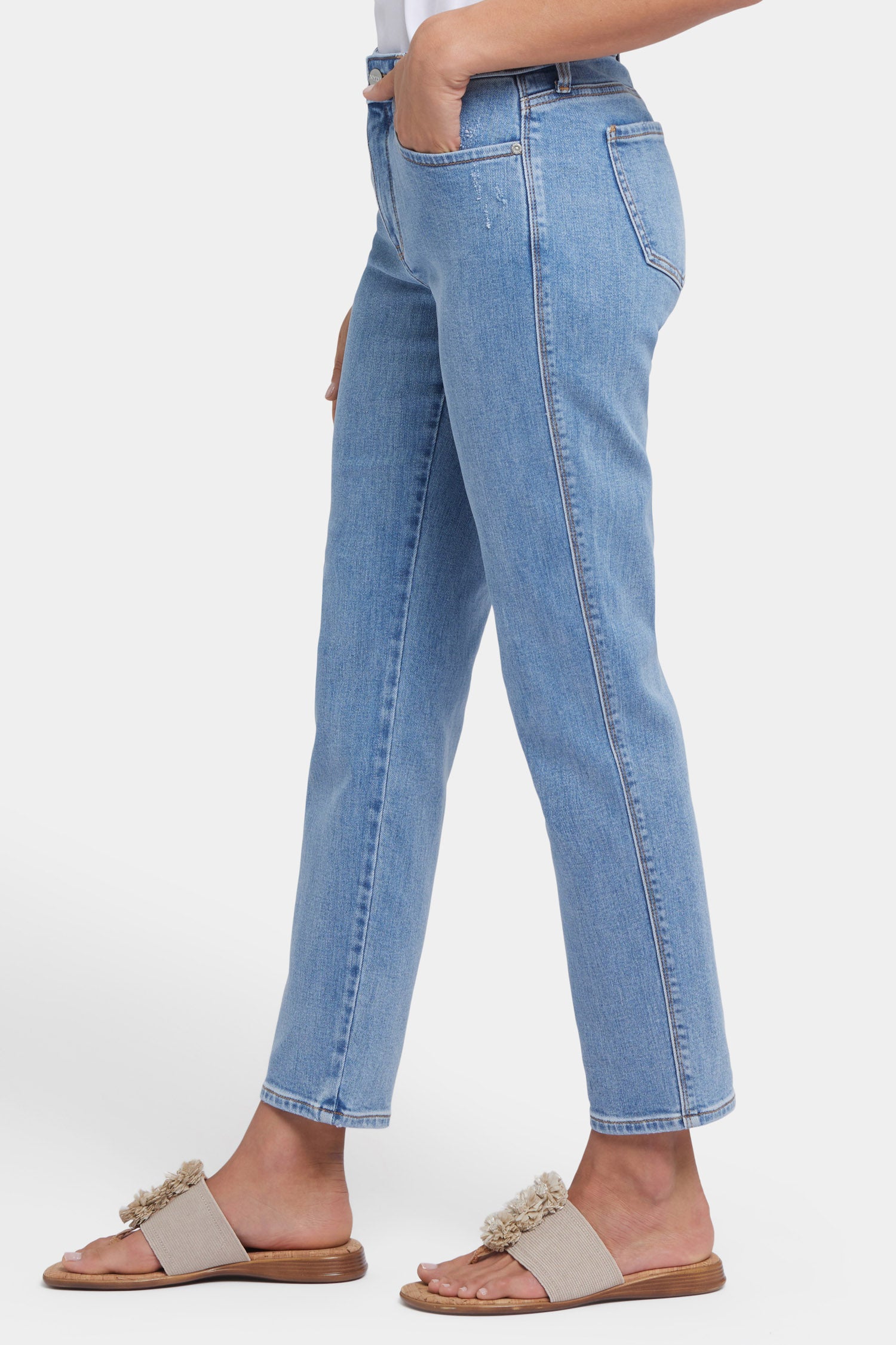 Stella Tapered Ankle Jeans - Minorca Isle Blue | NYDJ