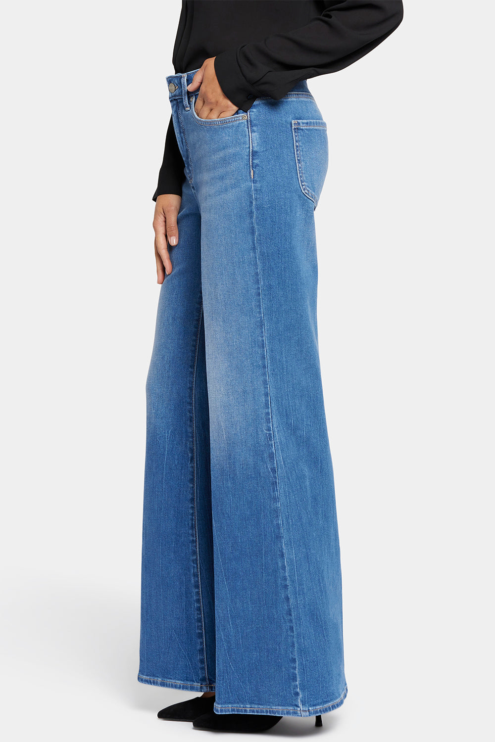 Mia Palazzo Jeans With High Rise - Fairmont Blue | NYDJ