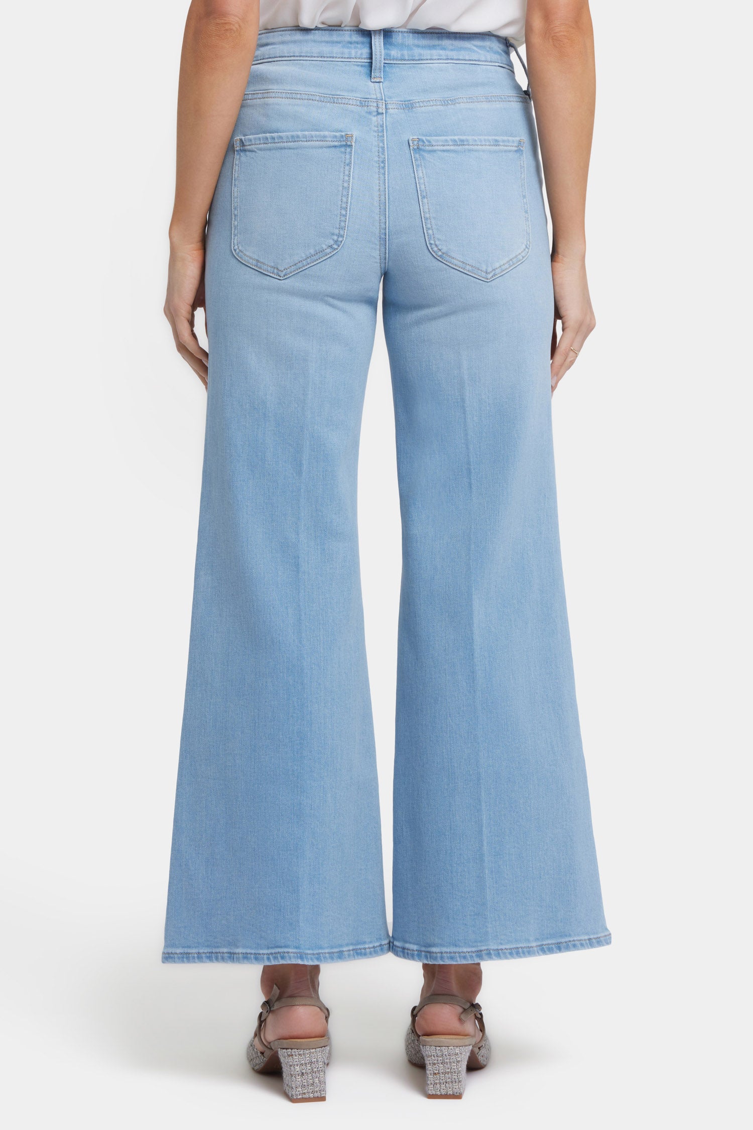 Mia Palazzo Ankle Jeans With High Rise Canary Beach Blue NYDJ