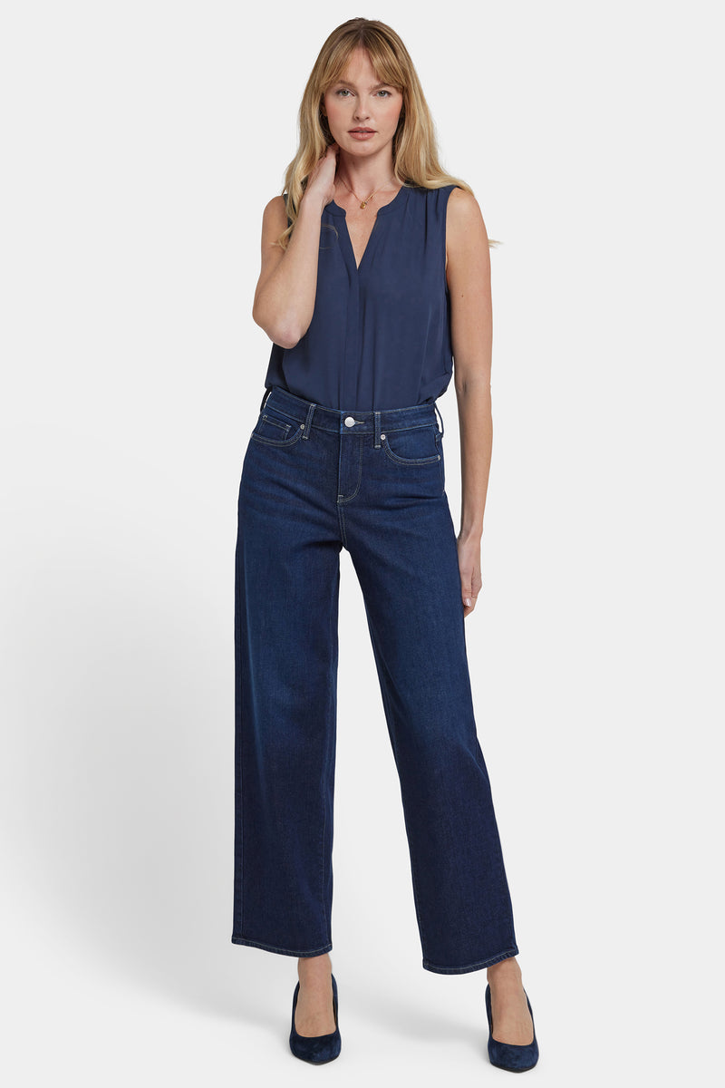NYDJ Jemma Barrel Jeans With High Rise - Midnight Breeze