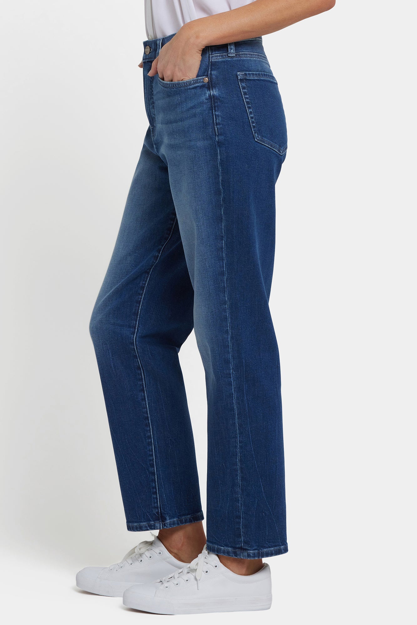 NYDJ Boyfriend Jeans With Super High Rise - Cool Marine