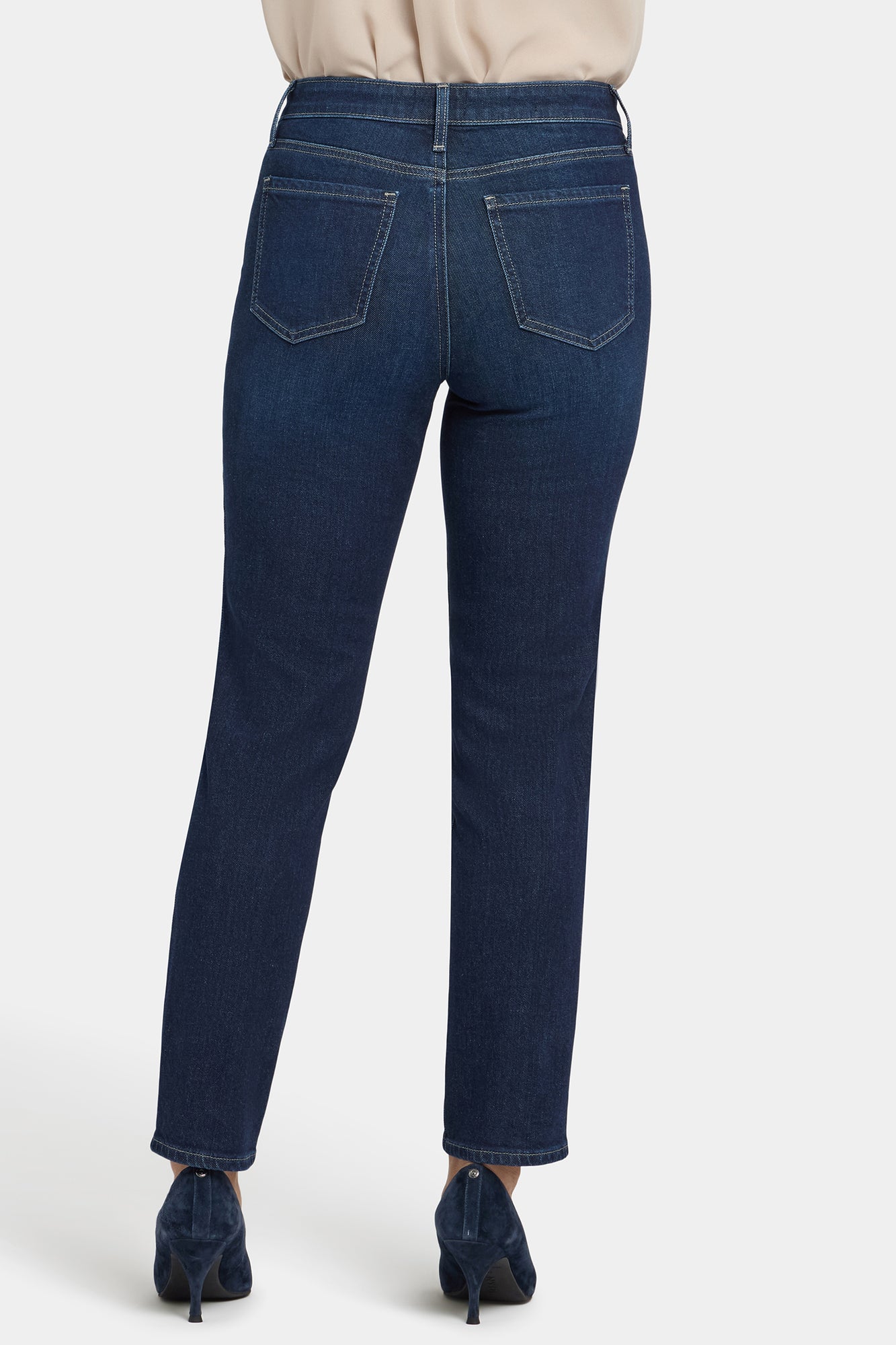 NYDJ Margot Girlfriend Jeans With Front Seam Detail - Midnight Breeze