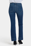 NYDJ Barbara Bootcut Jeans With Rounded Utility Pockets And 1 1/2" Hems - Dark Loire
