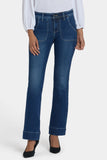 NYDJ Barbara Bootcut Jeans With Rounded Utility Pockets And 1 1/2" Hems - Dark Loire