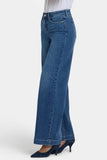 NYDJ Teresa Wide Leg Jeans With 1 1/2" Hems - Lake Notre-Dame