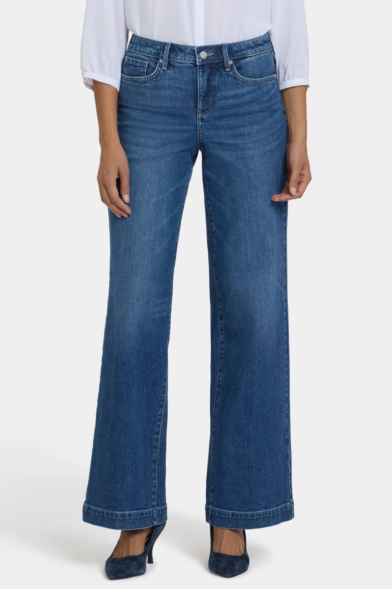 NYDJ Teresa Wide Leg Jeans With 1 1/2