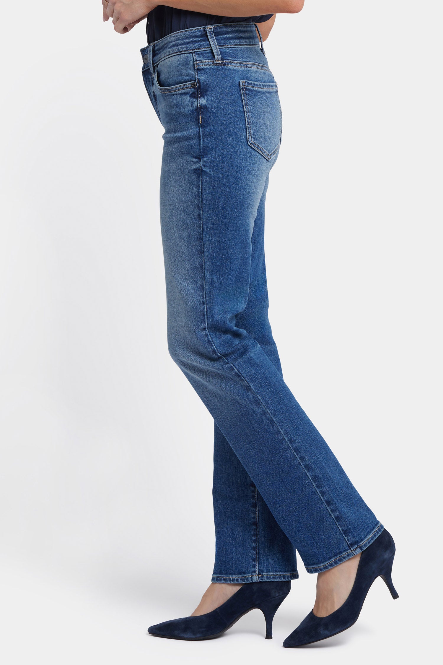 nixnut 25ss las jeans 92 新品未使用品 Coated Marilyn Straight Jeans In Petite - Black Coated Black