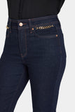 NYDJ Marilyn Straight Jeans With High Rise, Gold Chains And 31" Inseam - Magical