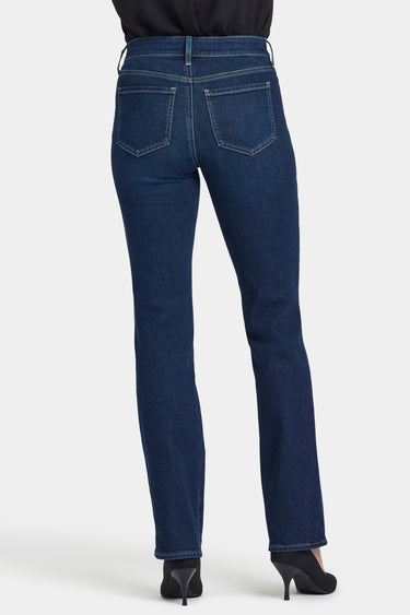 NYDJ Marilyn Straight Jeans With Side Double Stitching - Indigo Seine
