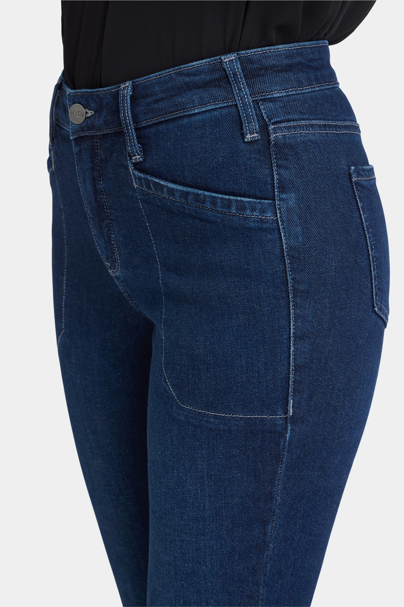 NYDJ Sheri Slim Jeans With Welt Utility Pockets - Ink Skyline