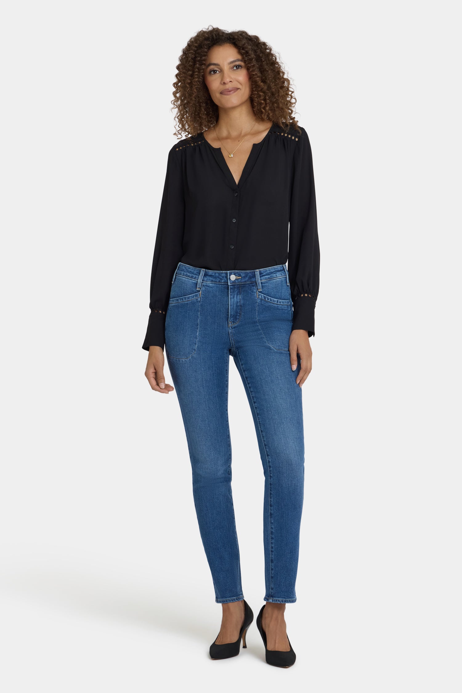 【WONDER WONDER】hem surgical washing denim incision L SK ALEXANDER WANG - Pre-styled underwear jeans | Leam Roma