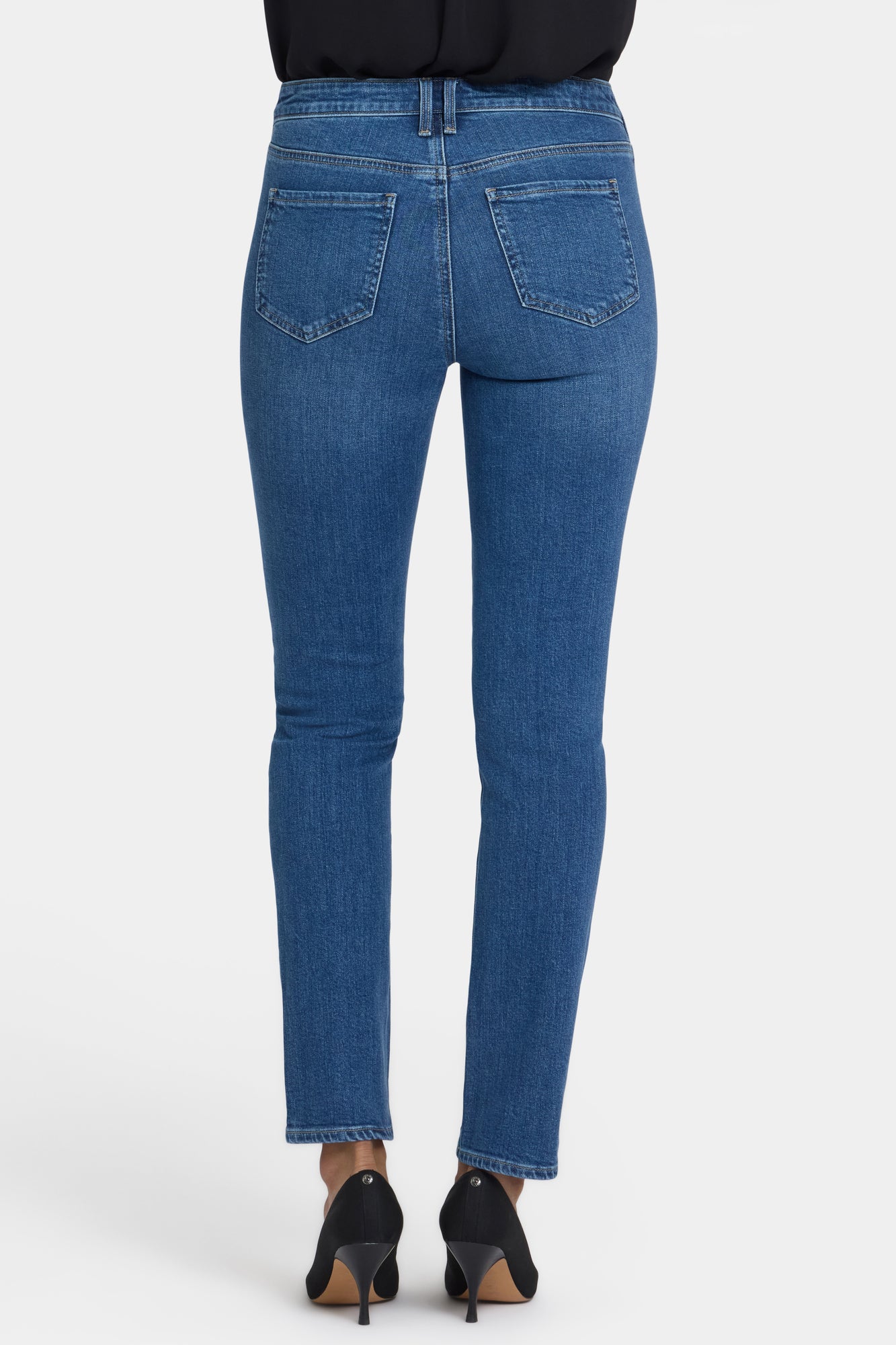NYDJ Sheri Slim Jeans With Welt Utility Pockets - Opera Blue